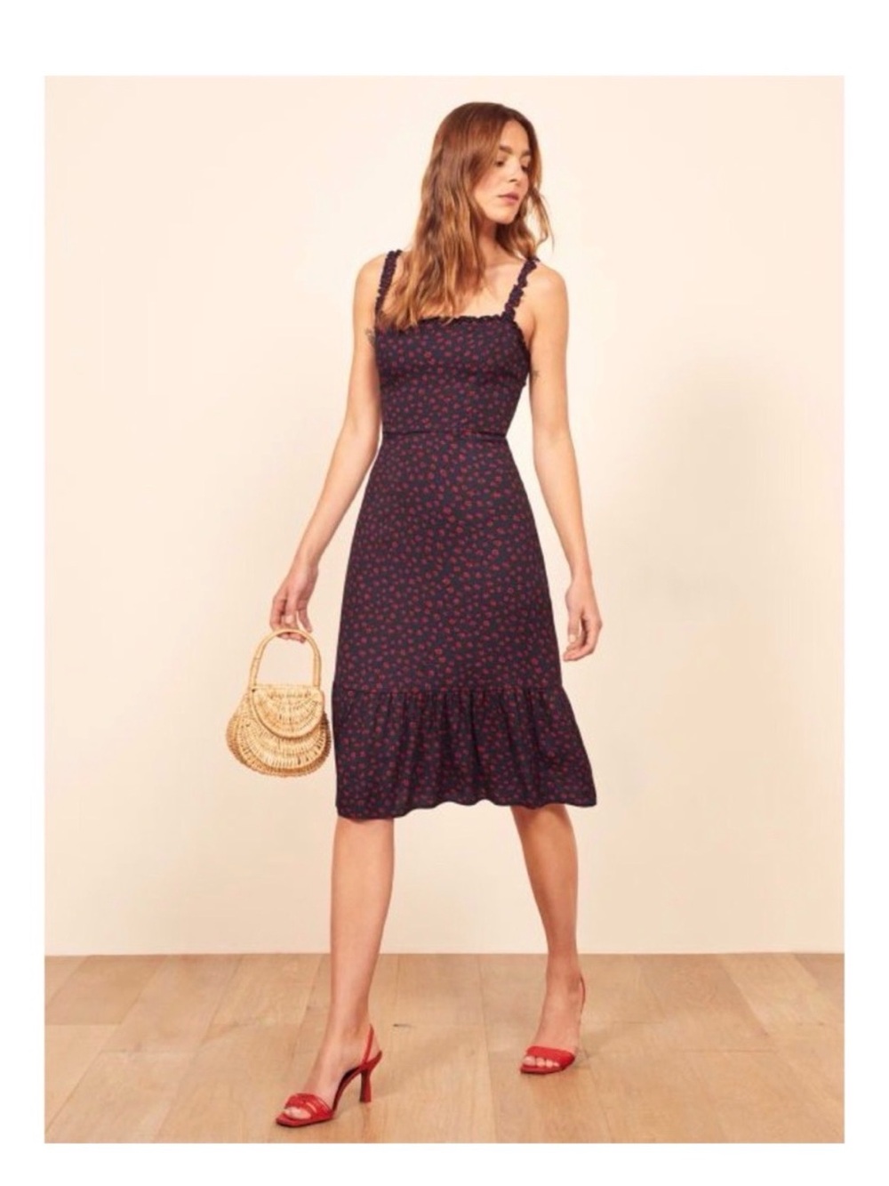 REFORMATION Granada Midi Floral Dress size 4